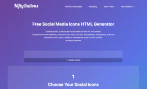 NiftyButtons - Free Customizable Icon Sets That Match